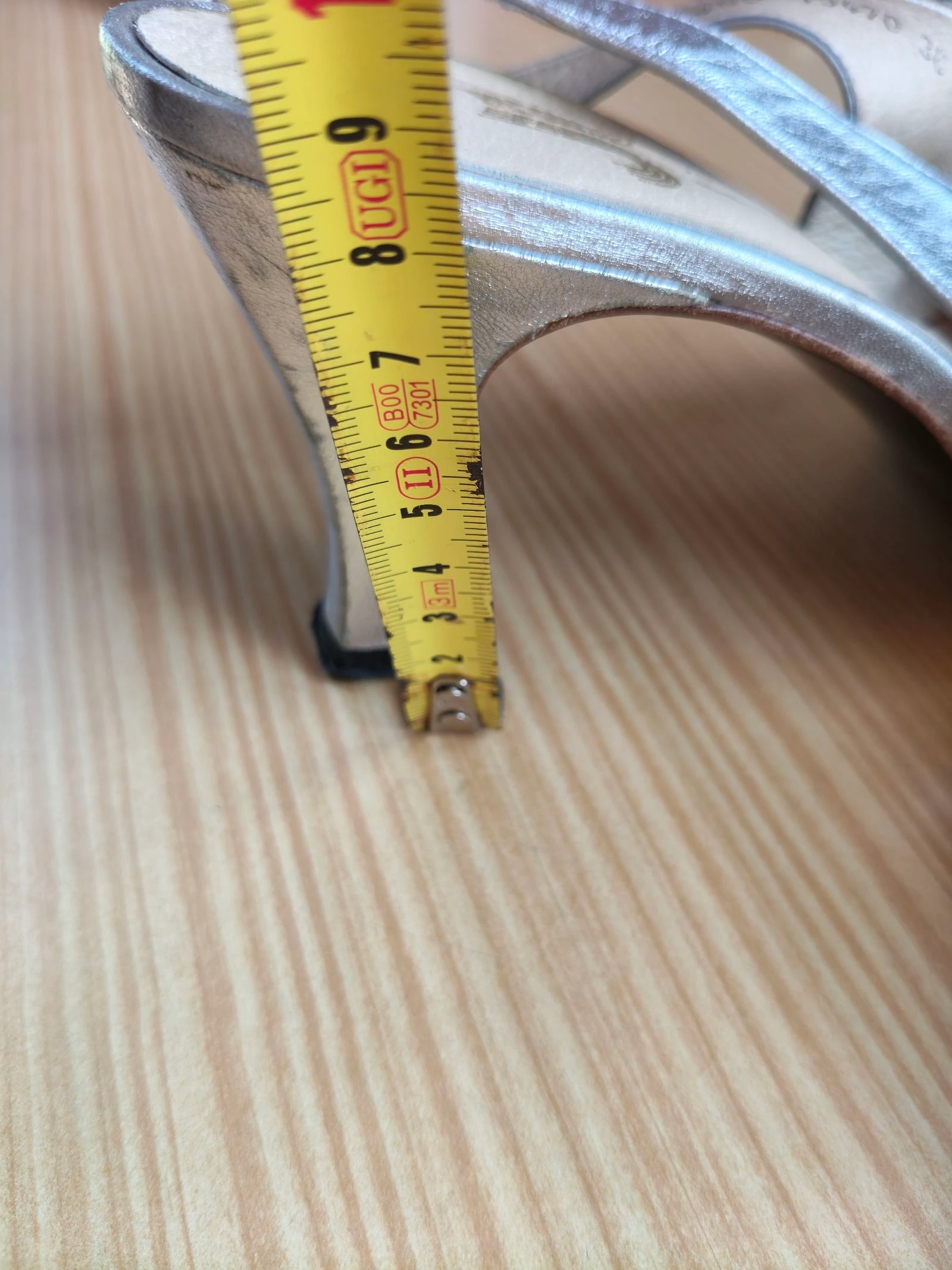 JJ-Zilveren lederen hakken dames 38 beklede middelhoge hak – photo 10
